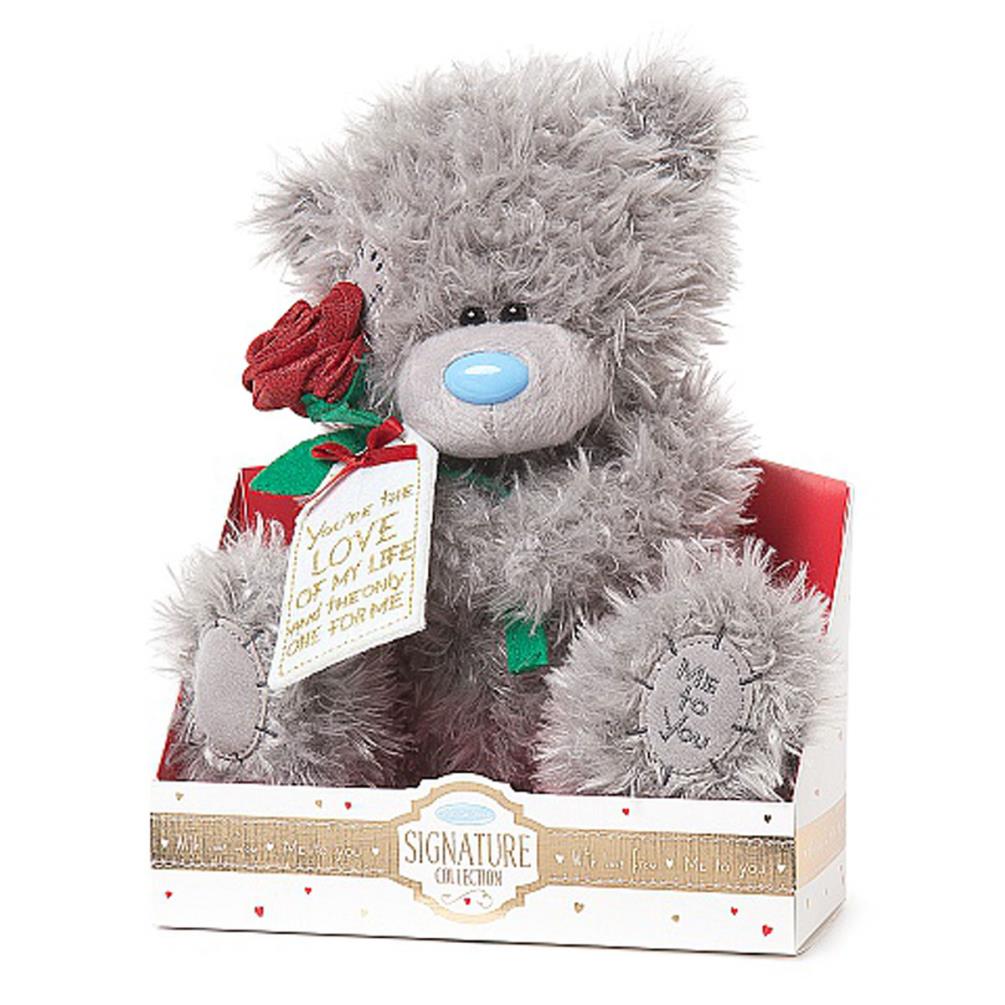 9" Holding Rose & Tag Verse Me to You Bear Extra Image 1